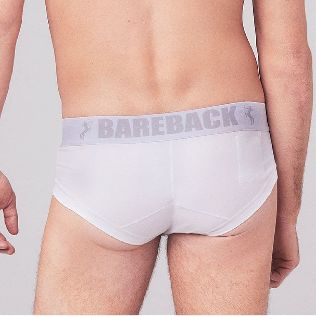 House of Skye BAREBACK™ Men's Sport Briefs – Invisible, Sculpted Lift, Hidden Pocket (Cotton Blend)