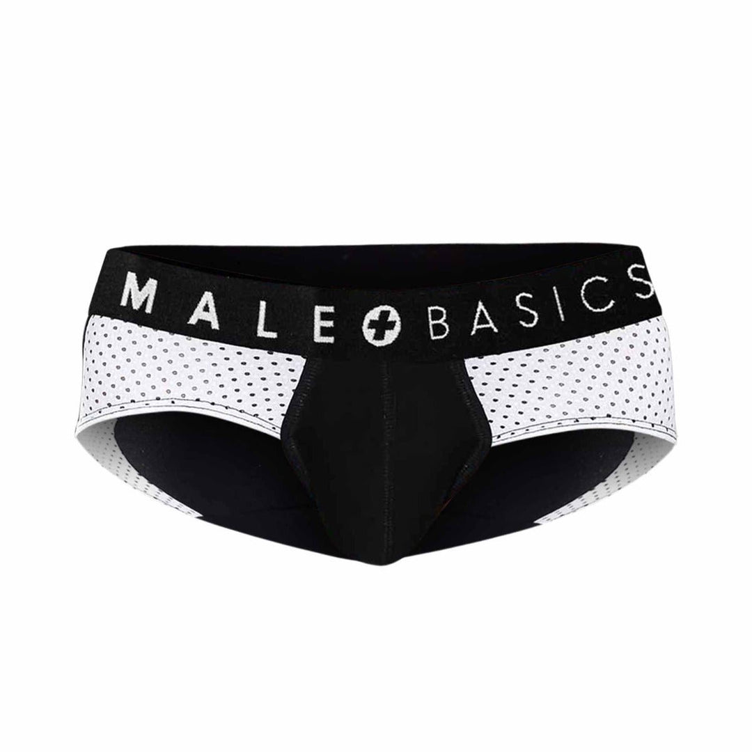 MaleBasics Men’s Spot Brief - Black Mesh Performance Underwear