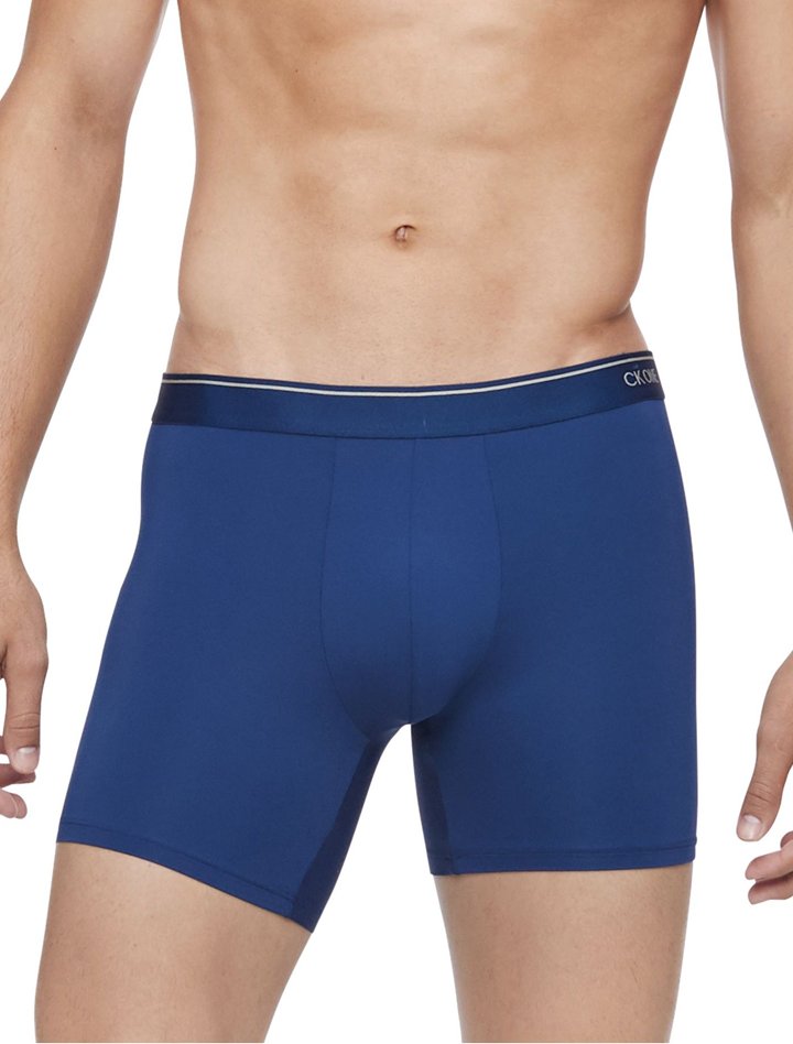 CK One Micro Boxer Briefs (Perth Blue) - Silky Soft Microfiber Stretch