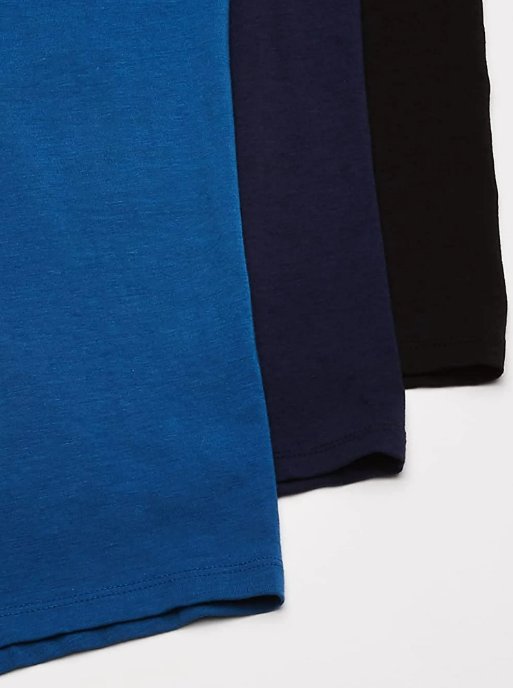 Calvin Klein Men`s Bamboo Comfort Boxer Briefs 3Pk (Black/Obsidian/Blue) XLarge