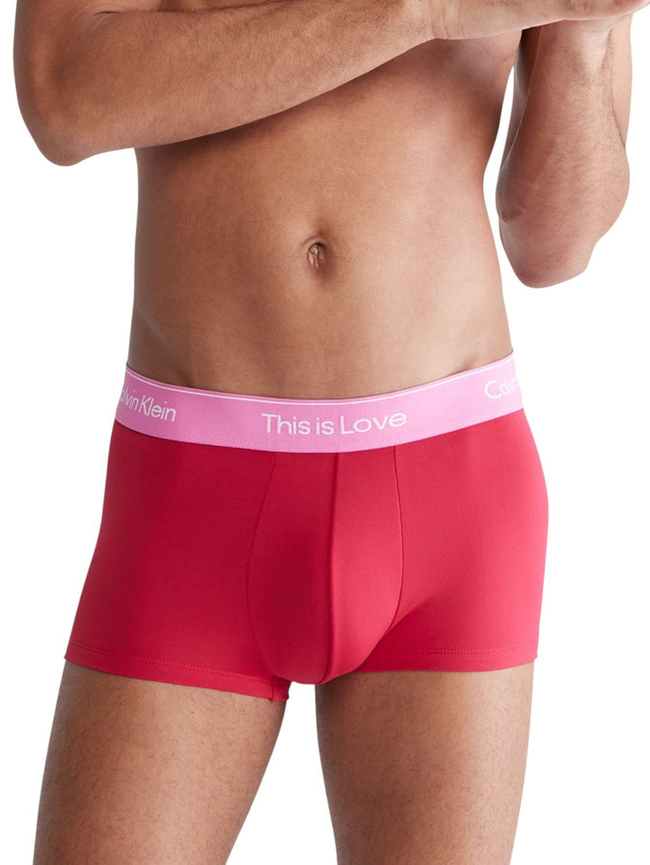 Calvin Klein Pride Tonal Low Rise Trunk (Persian Red) - Recycled Microfiber