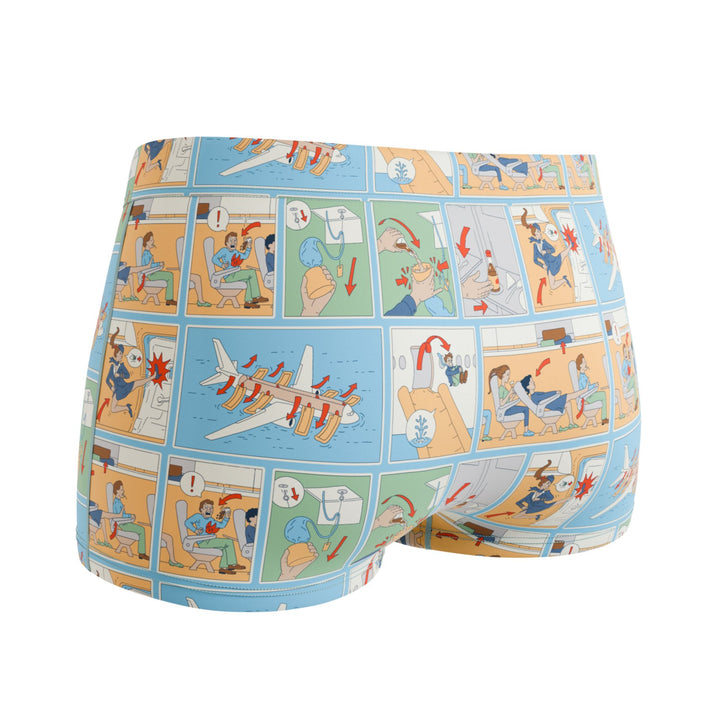 The Improper Protocol | Airplane Pamphlet Modal Boyshort Underwear
