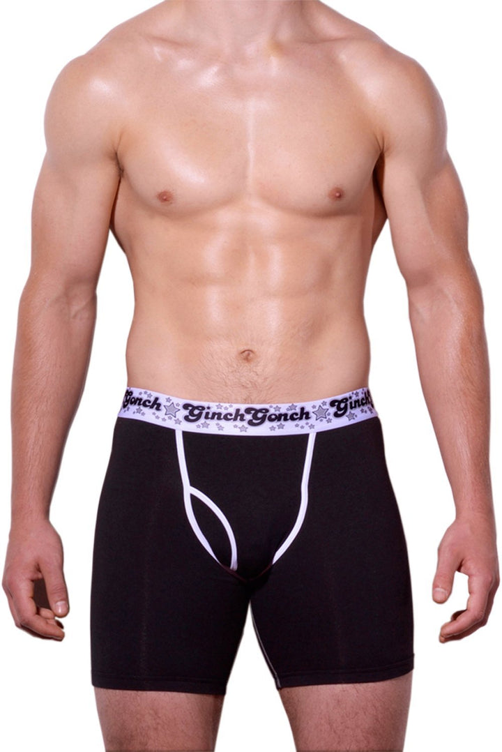 Ginch Gonch Black Magic Boxer Brief - Cotton Stretch Long Underwear