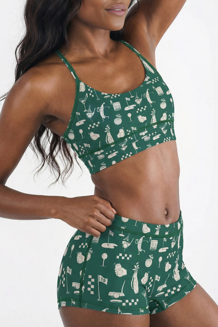 Shinesty Women's "The Mulligan" Green Golf Modal Boyshort Underwear