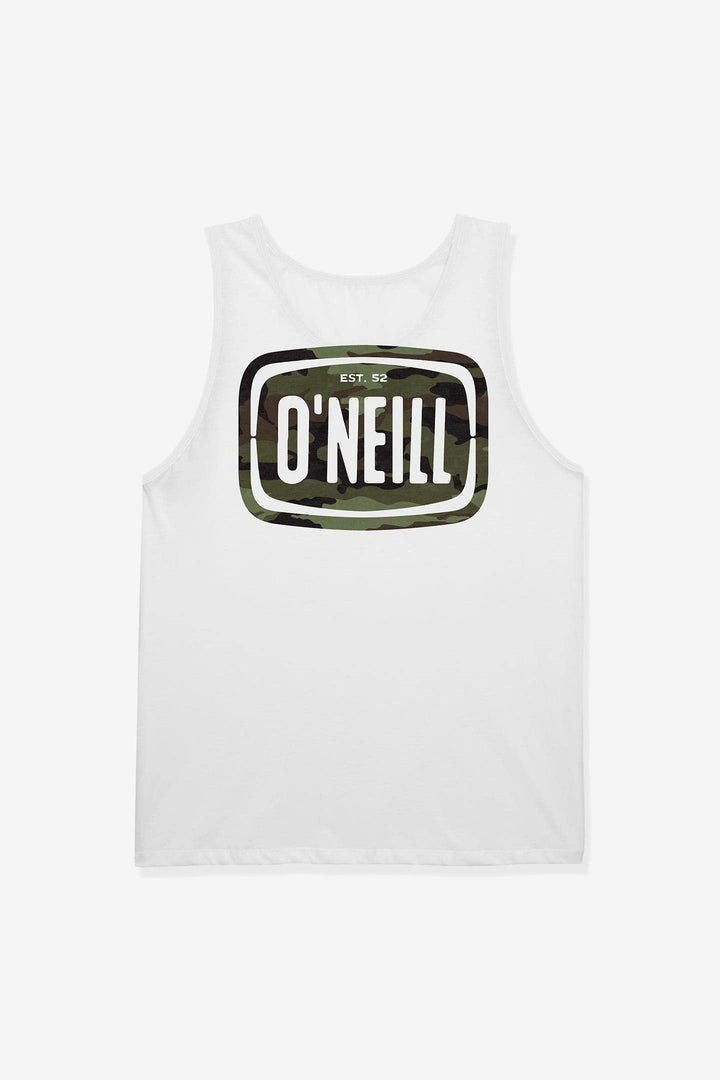 O'NEILL Mens Ulu Graphic Tank, White, S