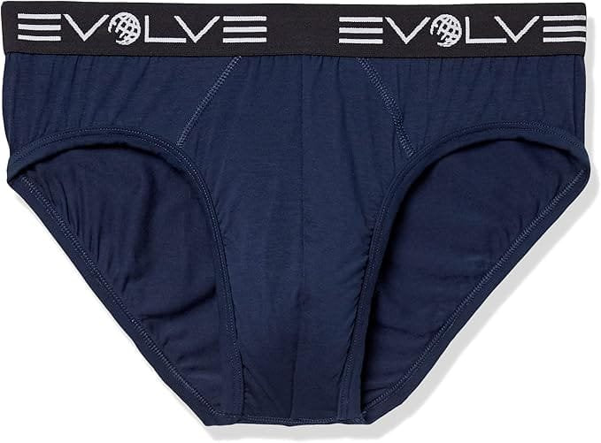 Evolve Men's Stretch Luxe 3-Pack No-Show Briefs