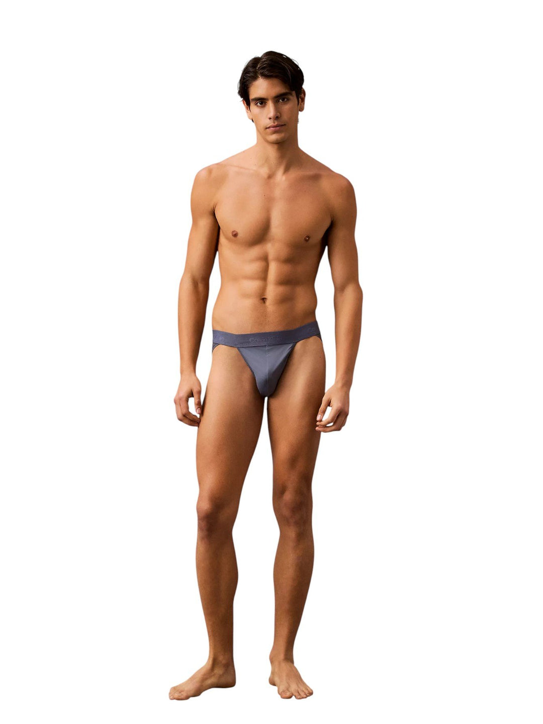 Calvin Klein Men's Sculpt Sport Brief with Galloon Lace Back - Recycled Microfiber Low Rise Underwear, Grisaille Grey