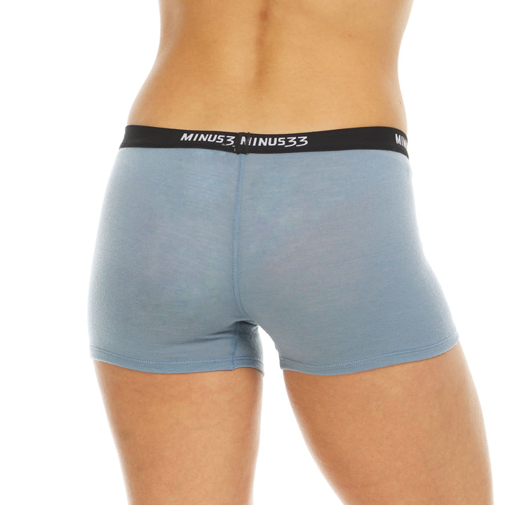 Minus33 Woolverino Women’s Microweight Merino Wool Boyshorts - Breathable Anti-Odor Performance Underwear