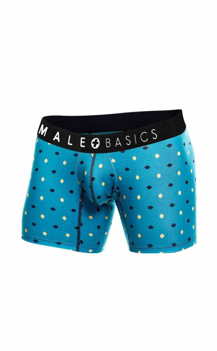 MaleBasics 3-Pack Boxer Briefs – Stache Print Stretch Viscose Underwear