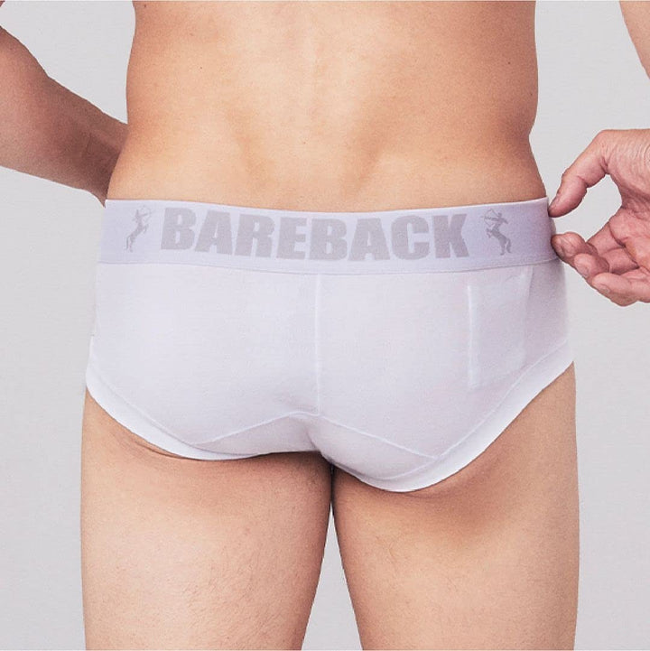 House of Skye BAREBACK™ Men's Sport Briefs – Invisible, Sculpted Lift, Hidden Pocket (Cotton Blend)