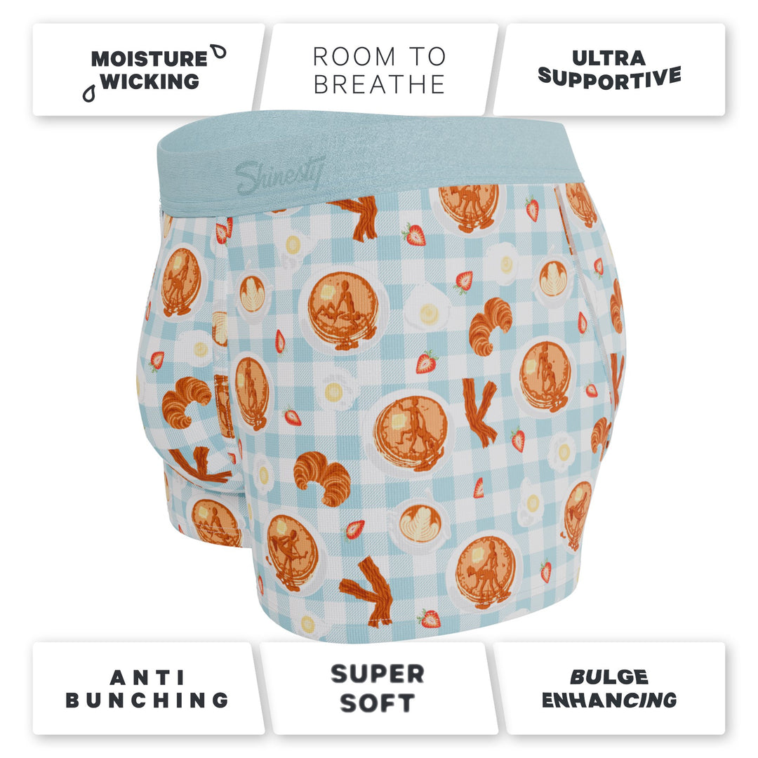 Shinesty Good Moaning Ball Hammock® Pouch Trunks | Breakfast Print