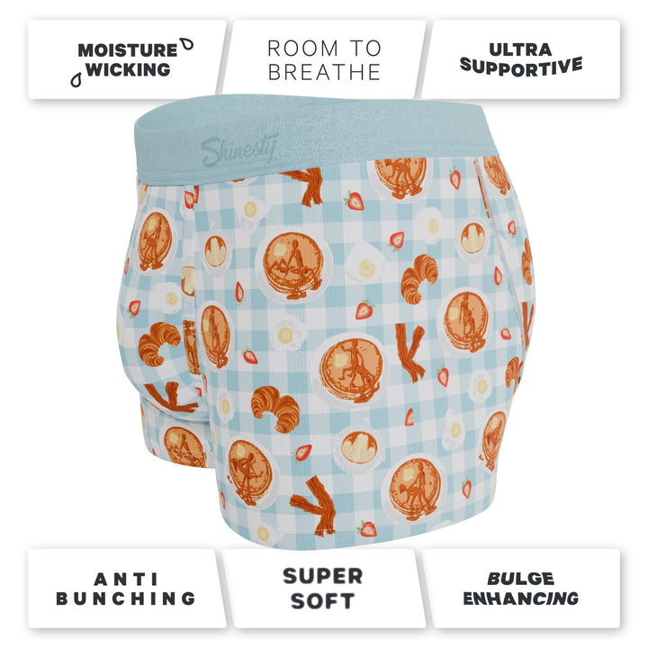 Shinesty Good Moaning Ball Hammock® Pouch Trunks | Breakfast Print