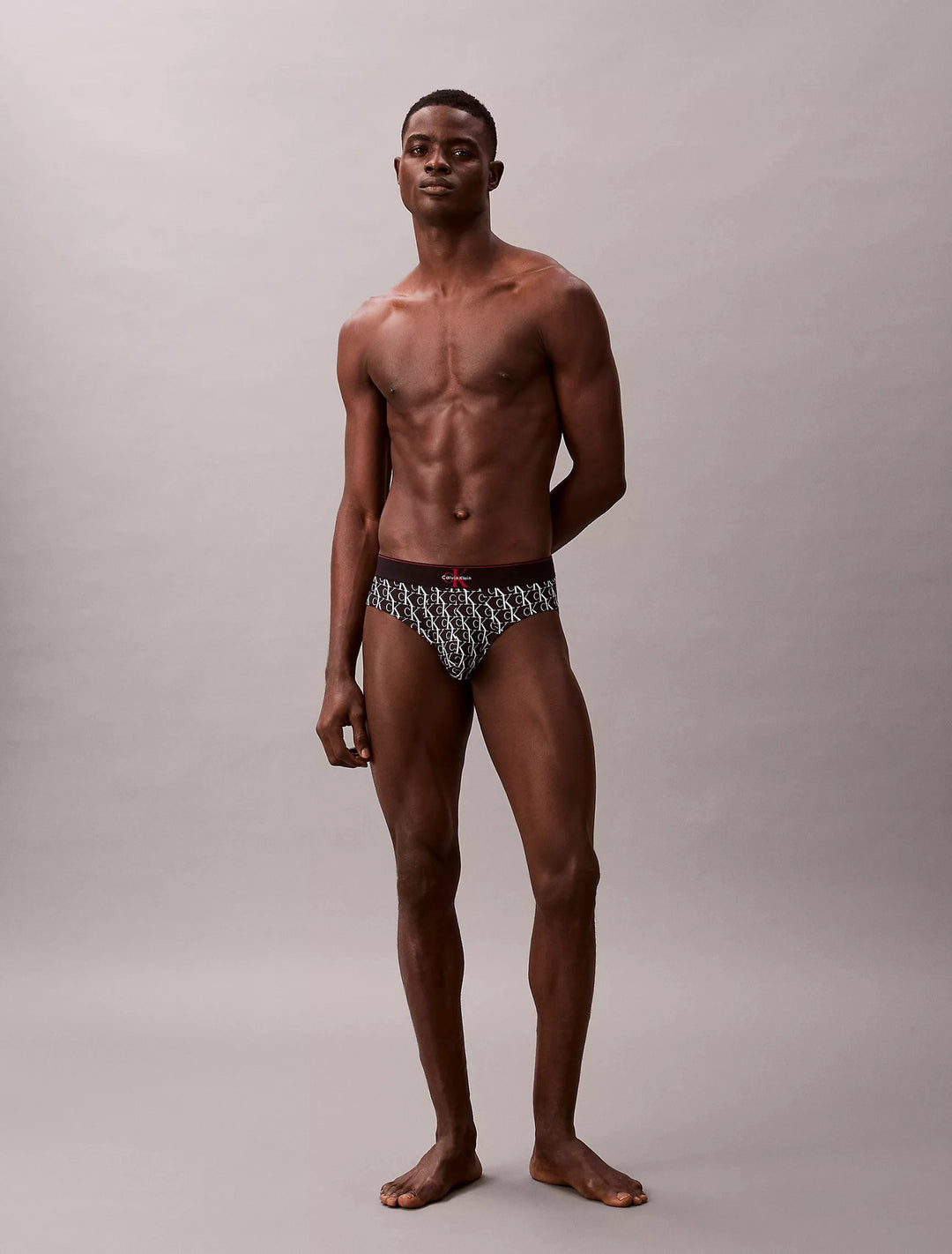Men's Graphic Monogram Microfiber Stretch Hip Briefs | Moisture-Wicking, Quick-Dry