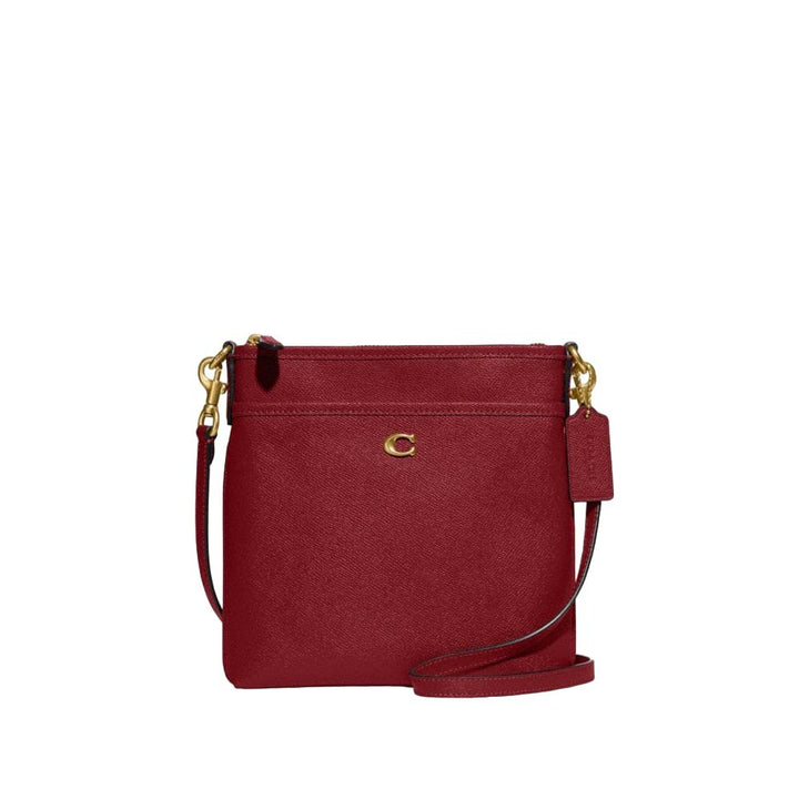 COACH Kitt Messenger Crossbody, Brass/Cherry