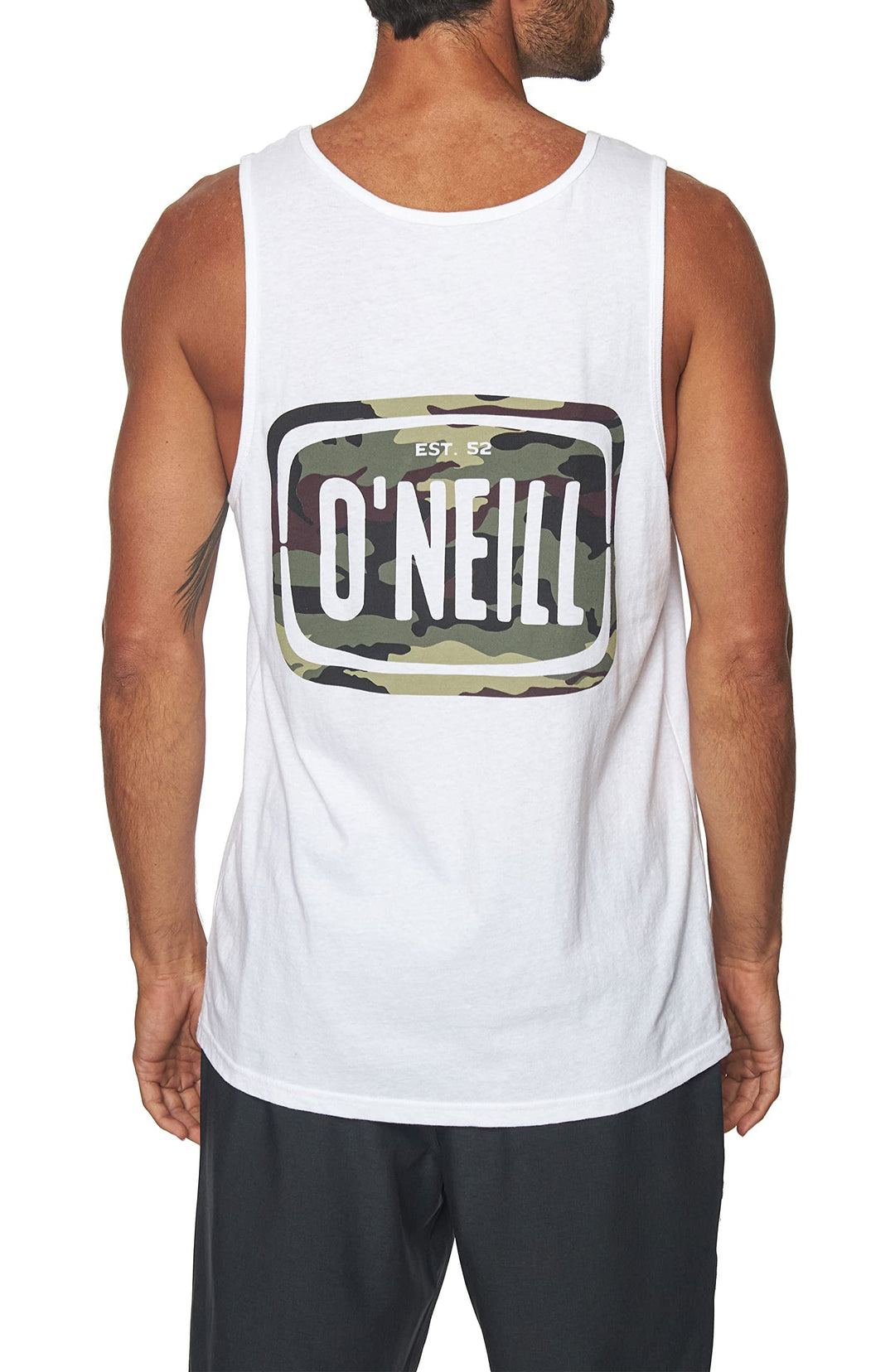 O'NEILL Mens Ulu Graphic Tank, White, S