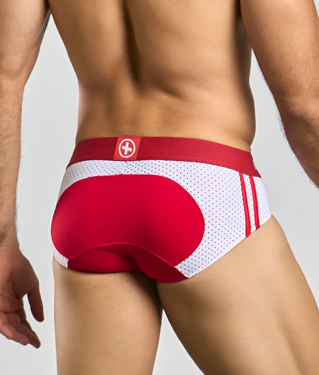 MaleBasics Men’s Dotted Boxer Briefs - Soft Cotton Stretch Underwear