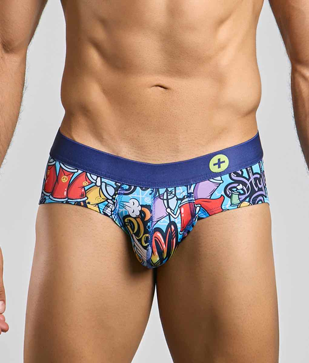 MaleBasics Hipster Brief — Stellar Print | Low-Rise Men's Brief Underwear