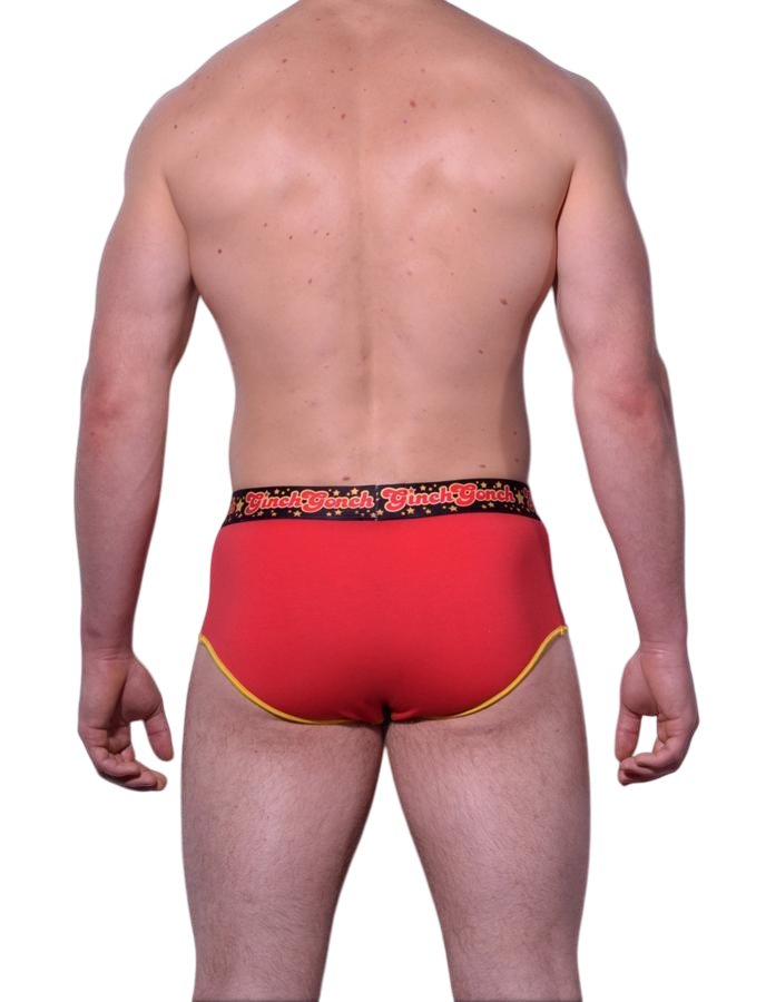 Ginch Gonch Atomic Fireballs Brief - Cotton Stretch Color Block Underwear
