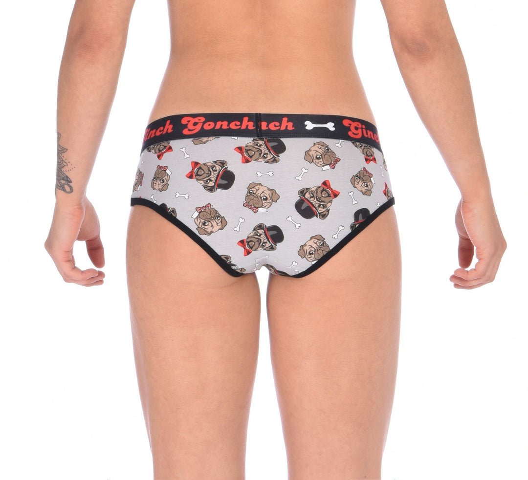 Ginch Gonch Women's Pug Life Boyfriend Briefs