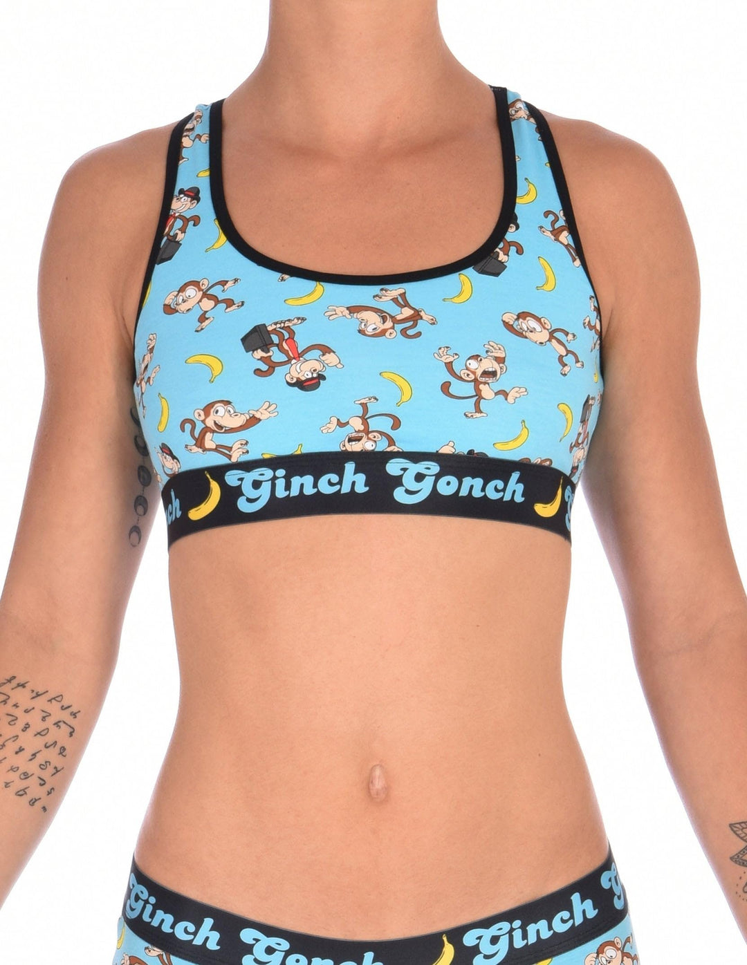 Ginch Gonch Women's Monkey Business Sports Bra