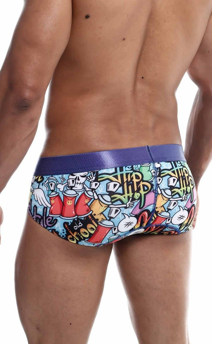 MaleBasics Hipster Brief Comics – Low-Rise Mid-Thigh Men’s Designer Underwear