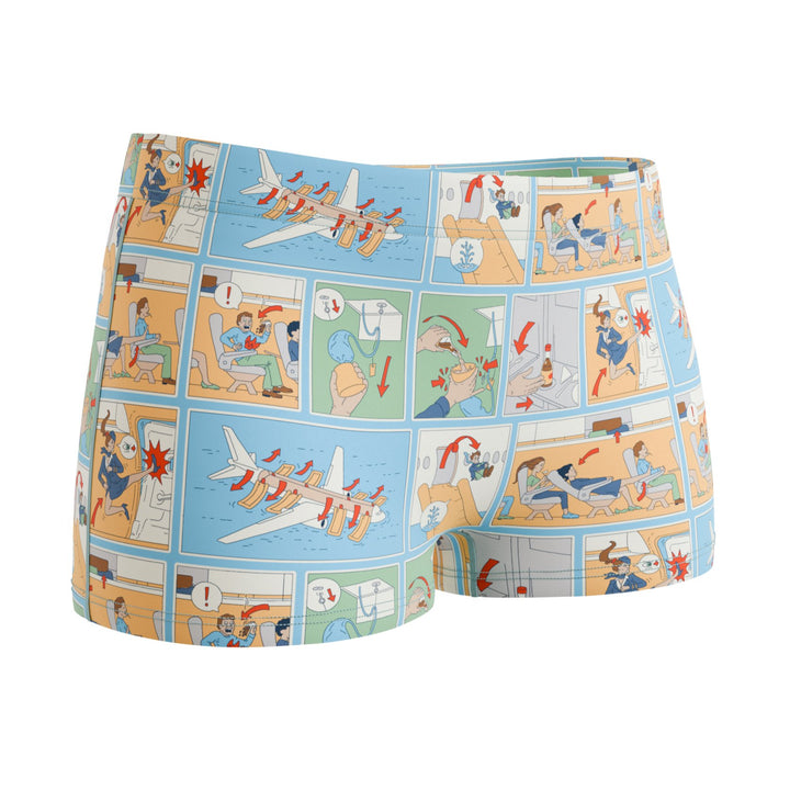The Improper Protocol | Airplane Pamphlet Modal Boyshort Underwear
