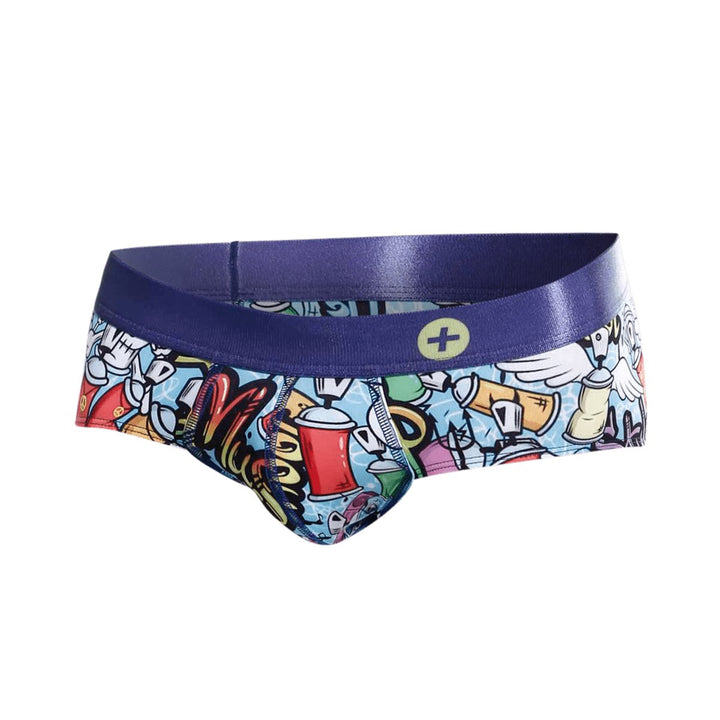 MaleBasics Hipster Brief Comics – Low-Rise Mid-Thigh Men’s Designer Underwear