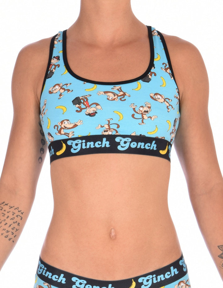 Ginch Gonch Women's Monkey Business Sports Bra