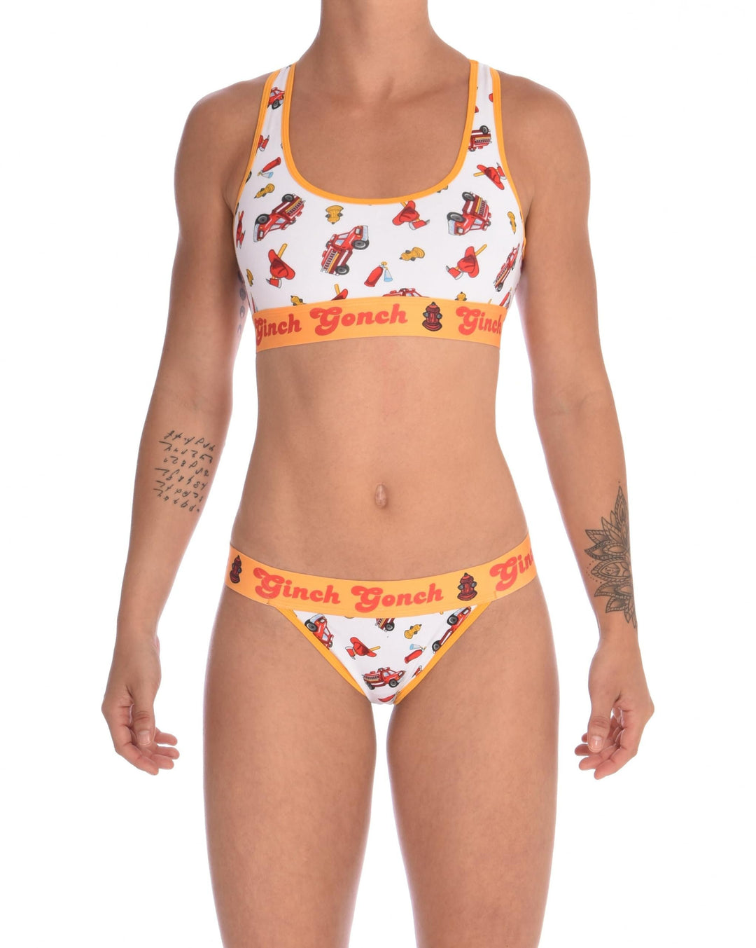 Ginch Gonch Women's GG Fire Fighters Sports Bra