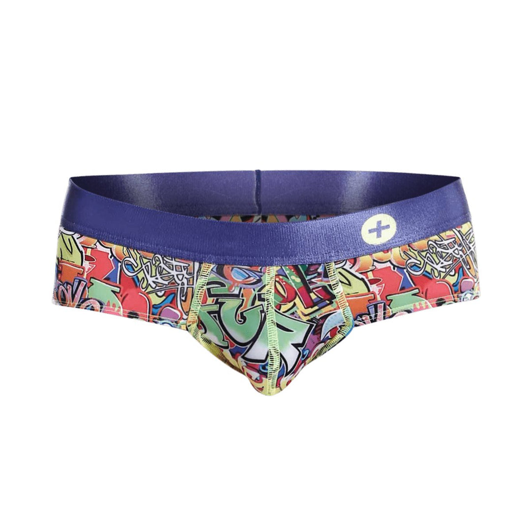 MaleBasics Hipster Brief Comics – Low-Rise Mid-Thigh Men’s Designer Underwear