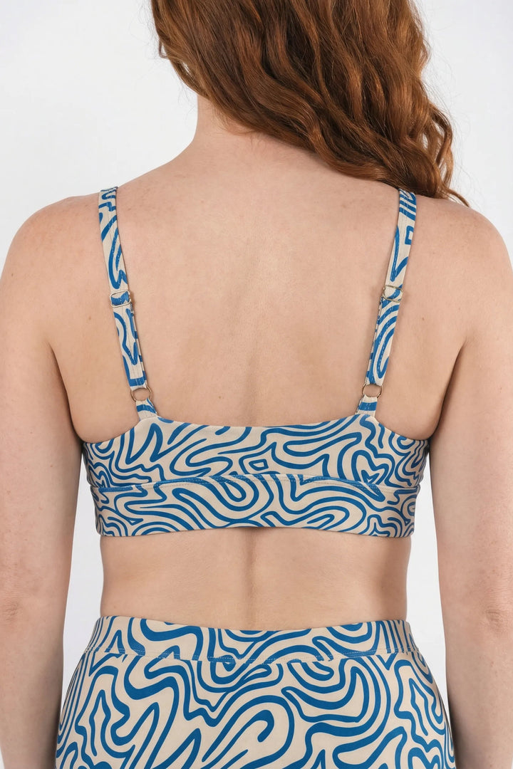 Shinesty Boob Hammock™ Busty Bralette - The Rio Grande (Abstract Navy)