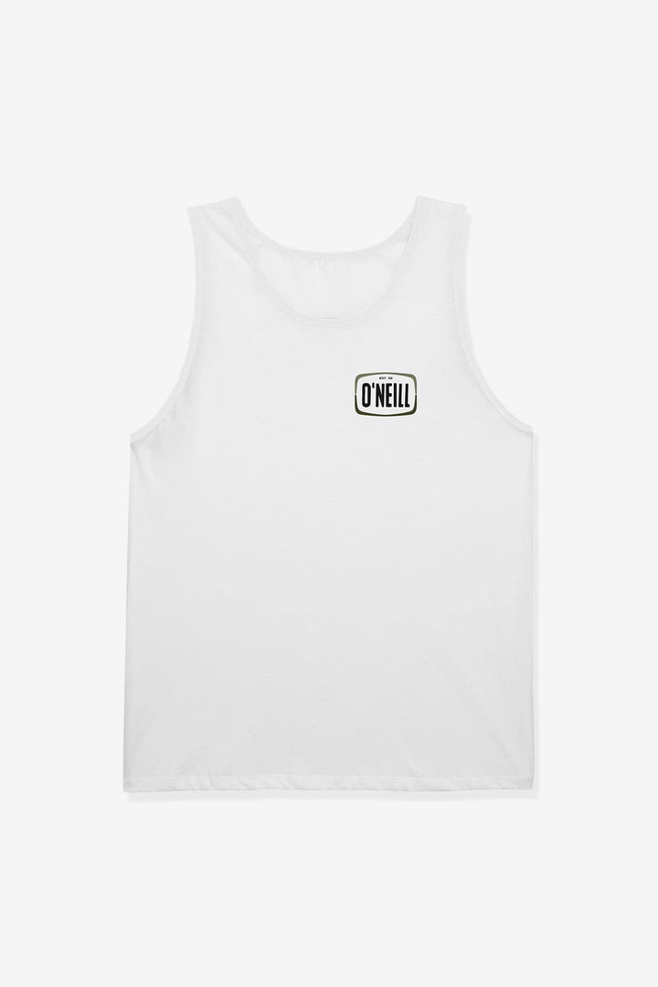 O'NEILL Mens Ulu Graphic Tank, White, S