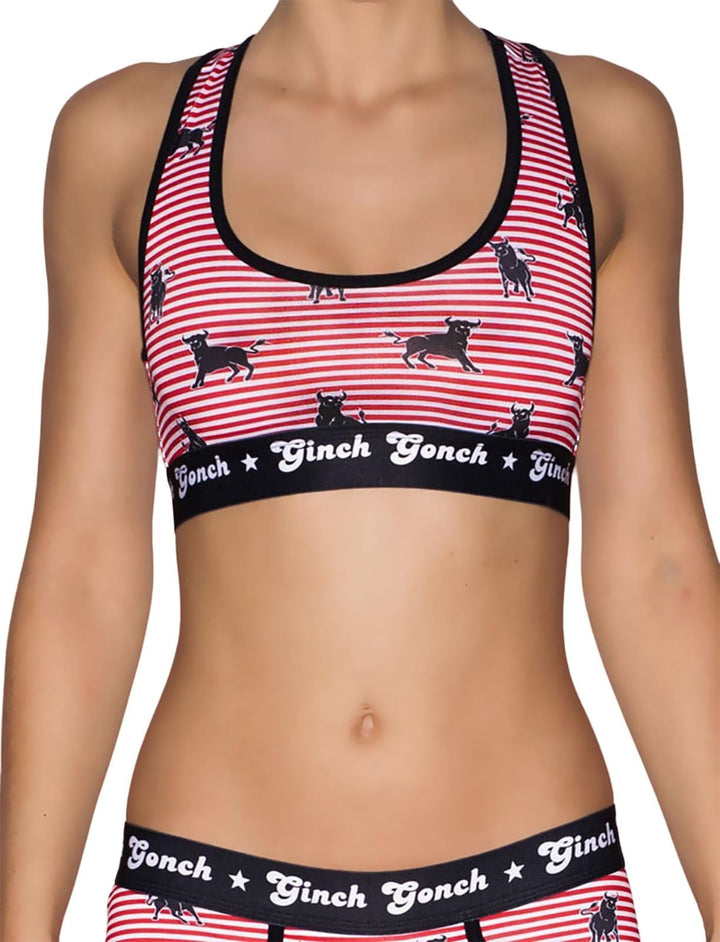 Ginch Gonch Women's Wild Bulls Sports Bra