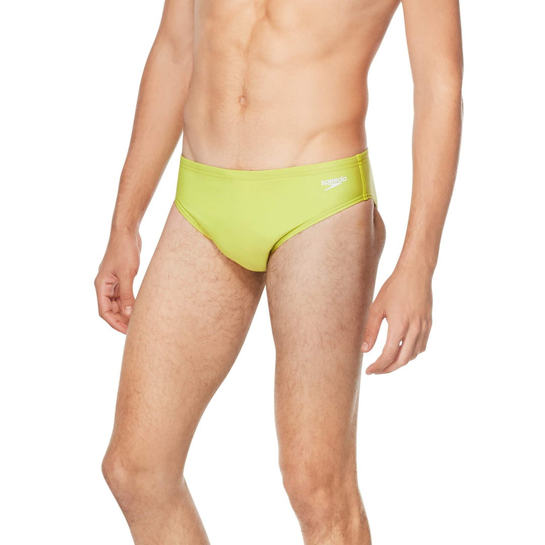 Speedo Men's Standard Swimsuit Brief Endurance+ The One, Acid Lime, 24
