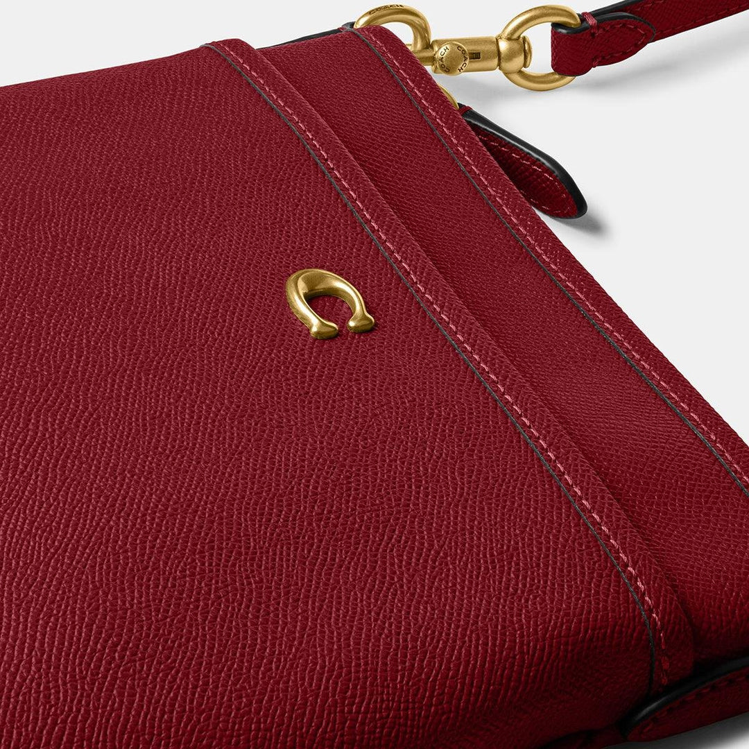 COACH Kitt Messenger Crossbody, Brass/Cherry