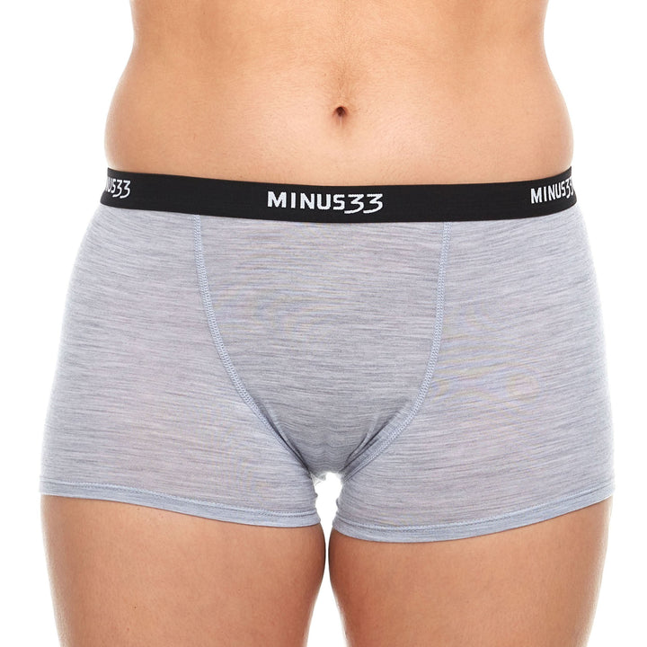 Minus33 Woolverino Women’s Microweight Merino Wool Boyshorts - Breathable Anti-Odor Performance Underwear