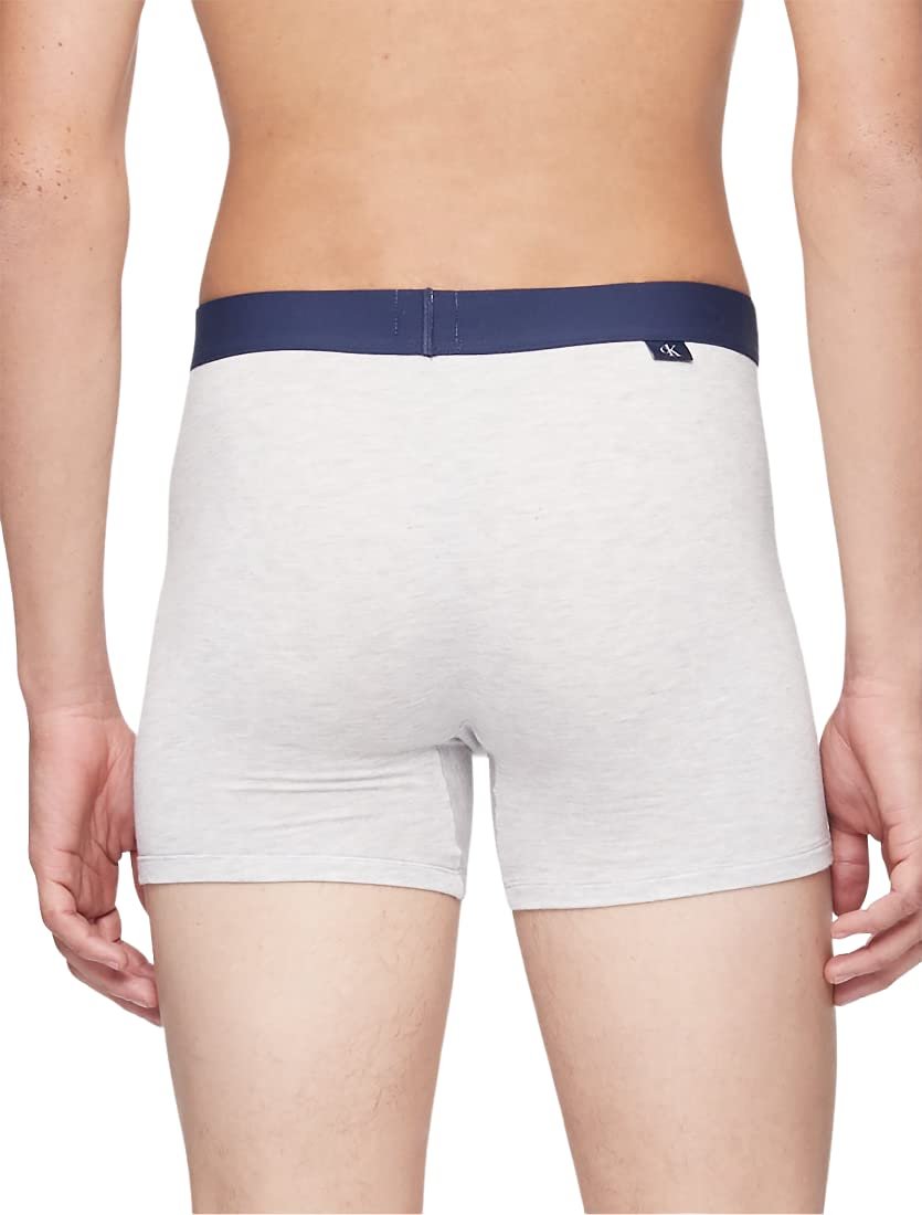 Calvin Klein CK One Plush Boxer Brief | Ultra-Soft Comfort Underwear | Blue Shadow