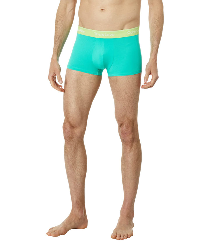 Calvin Klein Pride This Is Love Low Rise Trunks Aqua Green