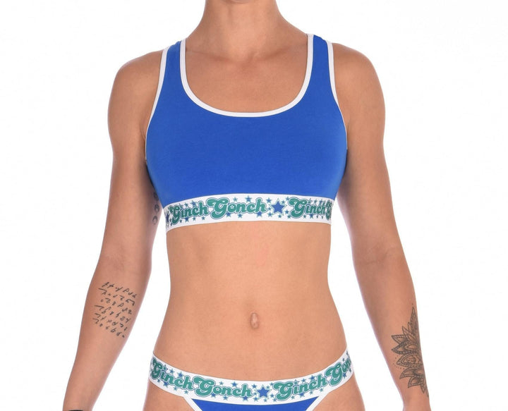 Ginch Gonch Women's Blue Lagoon Sports Bra