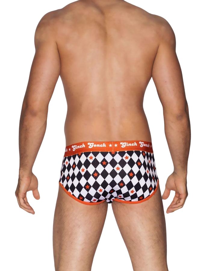 Ginch Gonch Backstage Pass Brief (Jockey) - Diamond Print Poly-Stretch Underwear