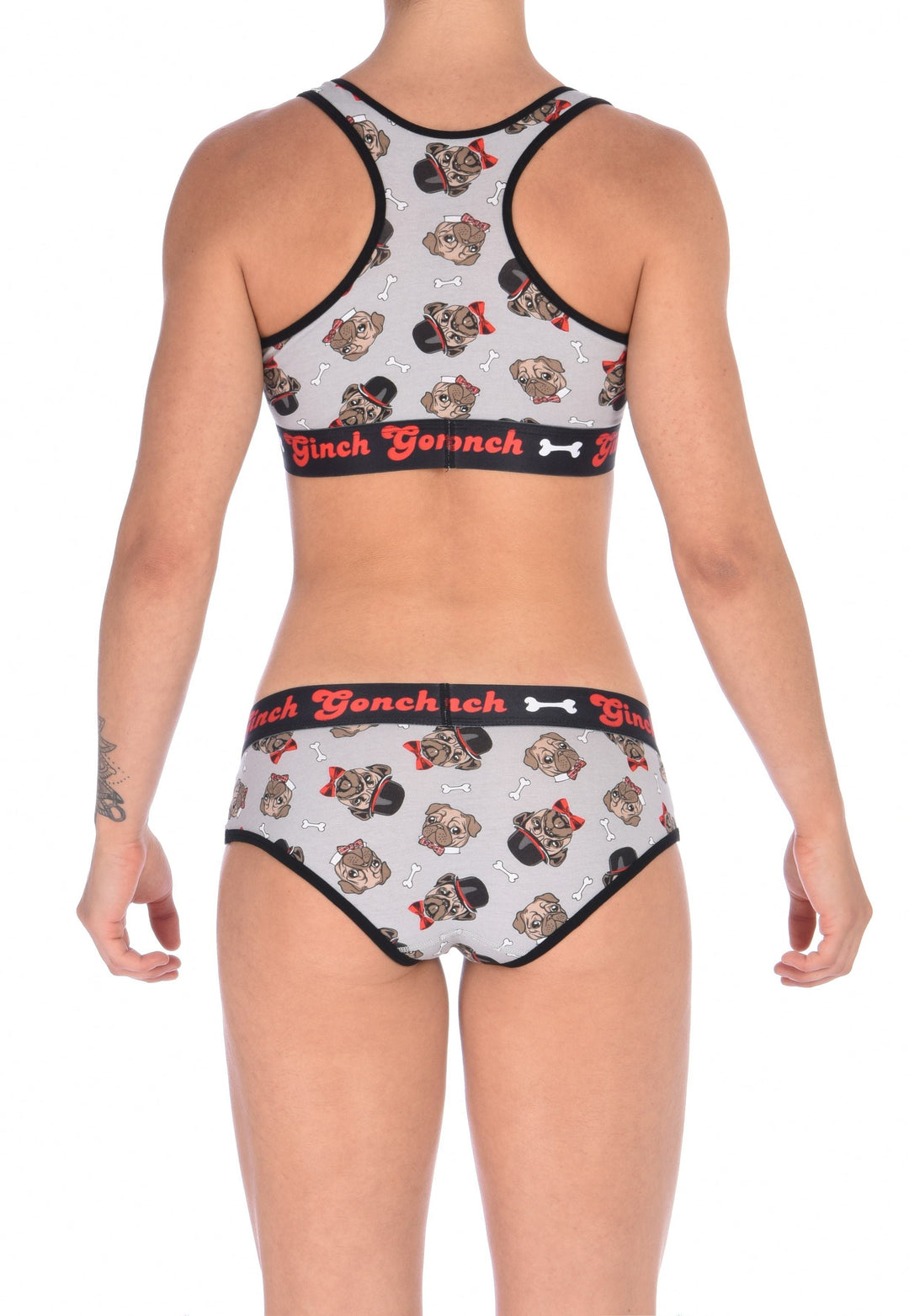 Ginch Gonch Women's Pug Life Boyfriend Briefs