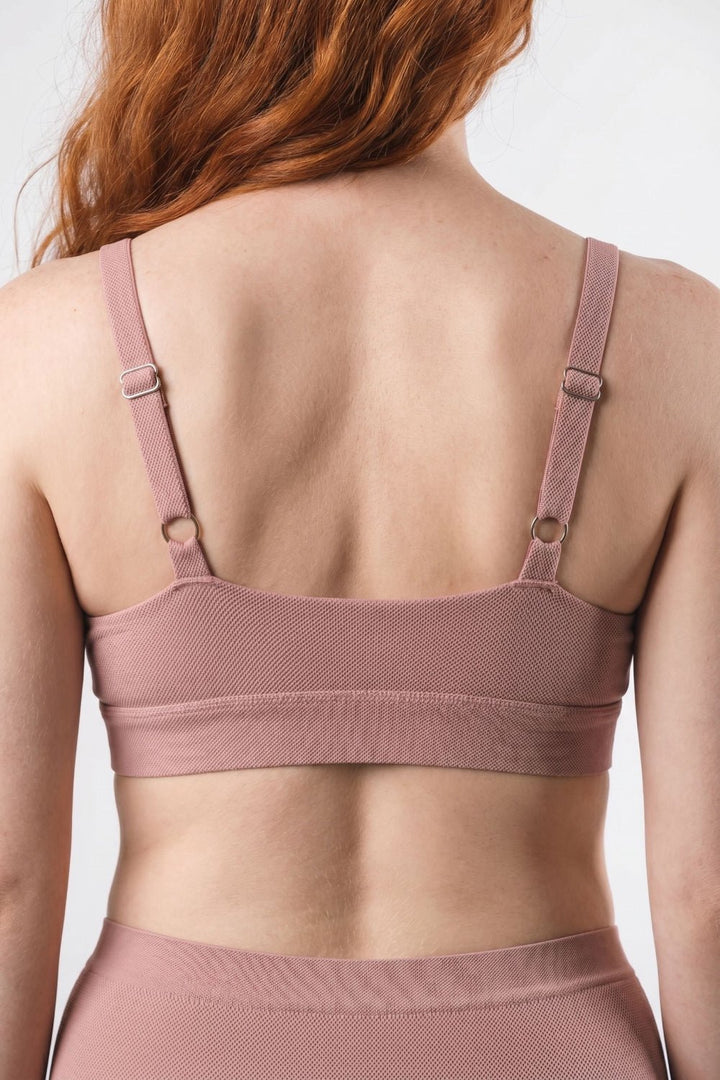 The Bell Pep Red Chambray Boob Hammock Busty Bralette - Supportive Wireless Bra