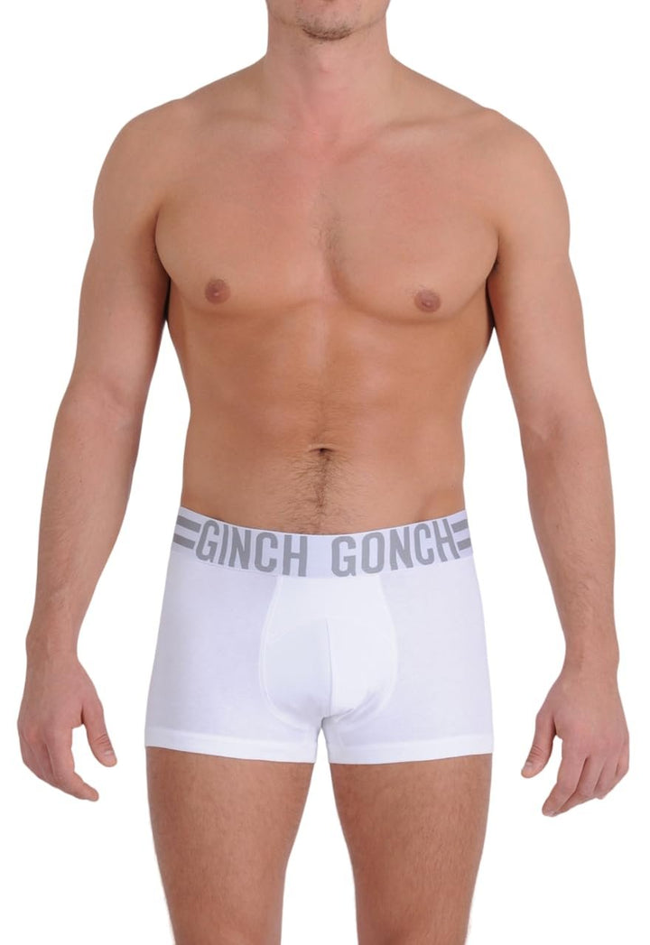 Ginch Gonch Signature Series Trunk (White) - Cotton Jersey Underwear