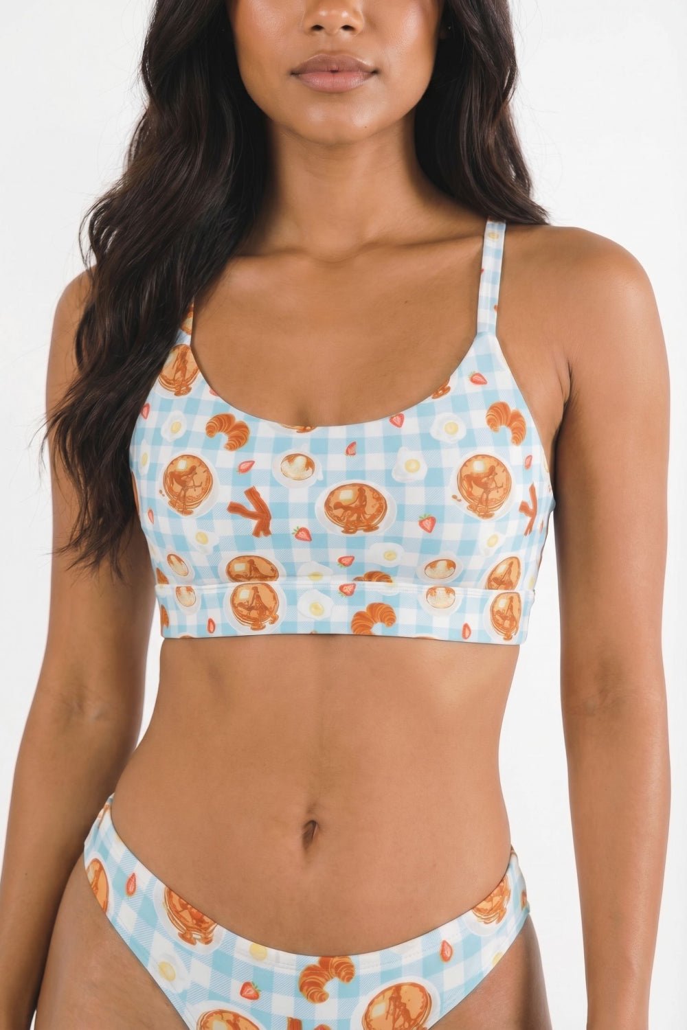 Shinesty Good Moaning Boob Hammock™ Scoop Bralette | Breakfast Print