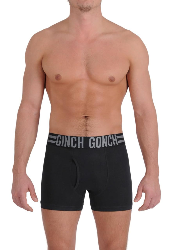 Ginch Gonch Signature Series Boxer Brief (Black) - Cotton Jersey Underwear