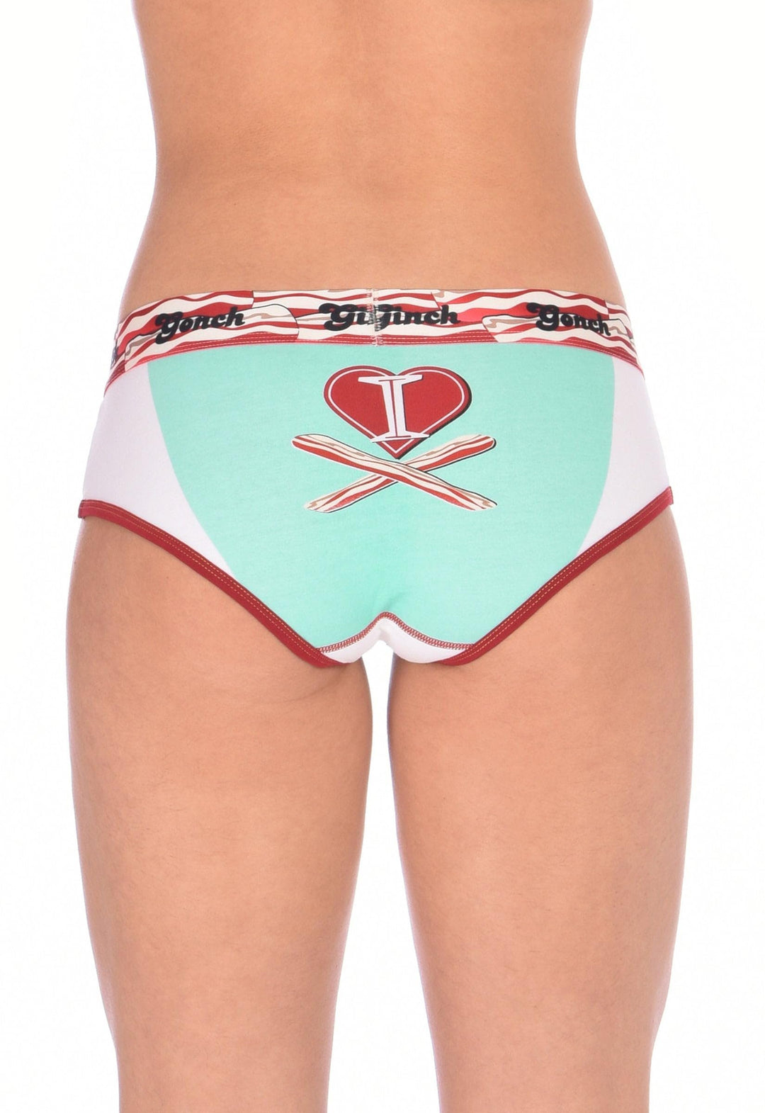 Ginch Gonch Women's I Love Bacon Boyfriend Briefs
