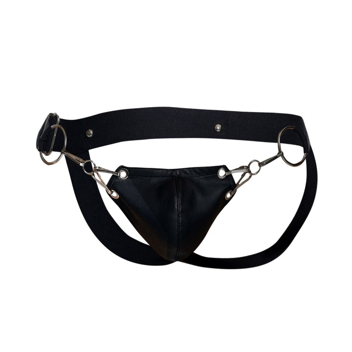 MaleBasics DNGEON Snap Jockstrap | Black O-Ring Designer Underwear