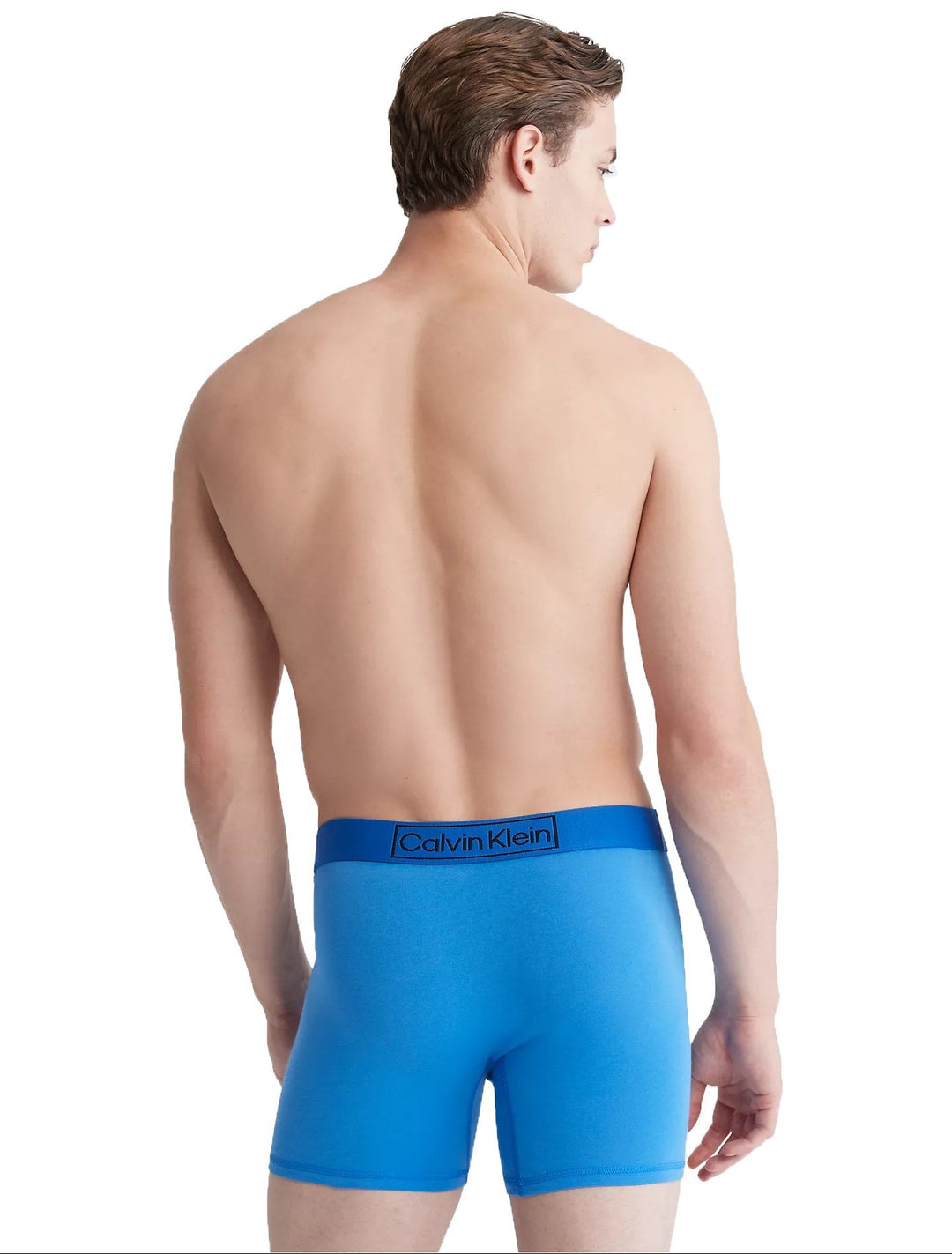 Calvin Klein Reimagined Heritage Cotton 3-Pack Boxer Briefs (Blue/Silver)