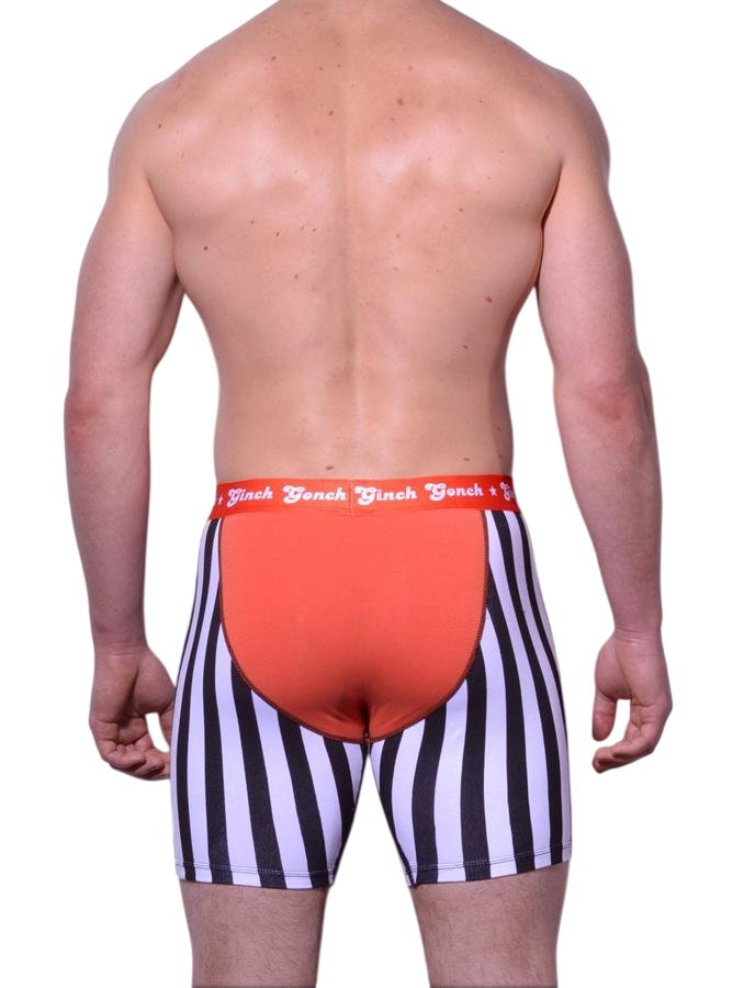 Ginch Gonch Score Boxer Brief - Referee Stripe Cotton Stretch Underwear