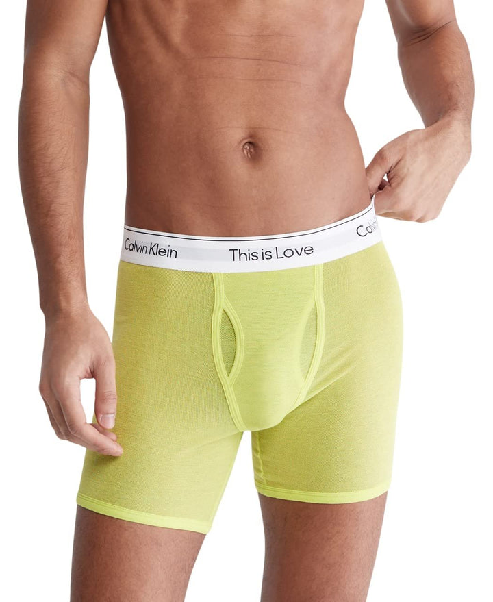 Calvin Klein Men's This Is Love Mesh Boxer Briefs